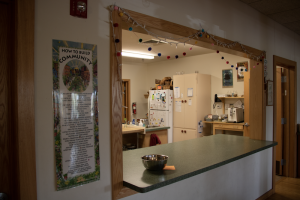 The kitchen and dining area at ArbCo's building